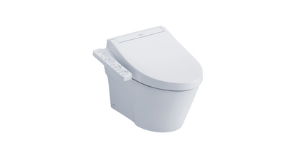 Toilettes suspendues Toto Ap Washlet+ C2 - 1,28 GPF et 0,9 GPF (argent mat)