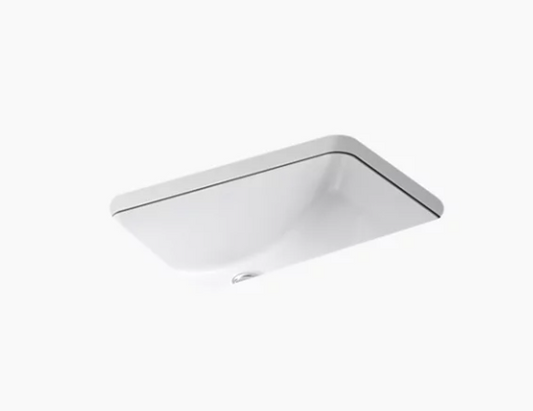 Lavabo de salle de bain encastré Kohler Ladena 20-7/8" X 14-3/8" X 8-1/8" avec dessous vitré - Blanc