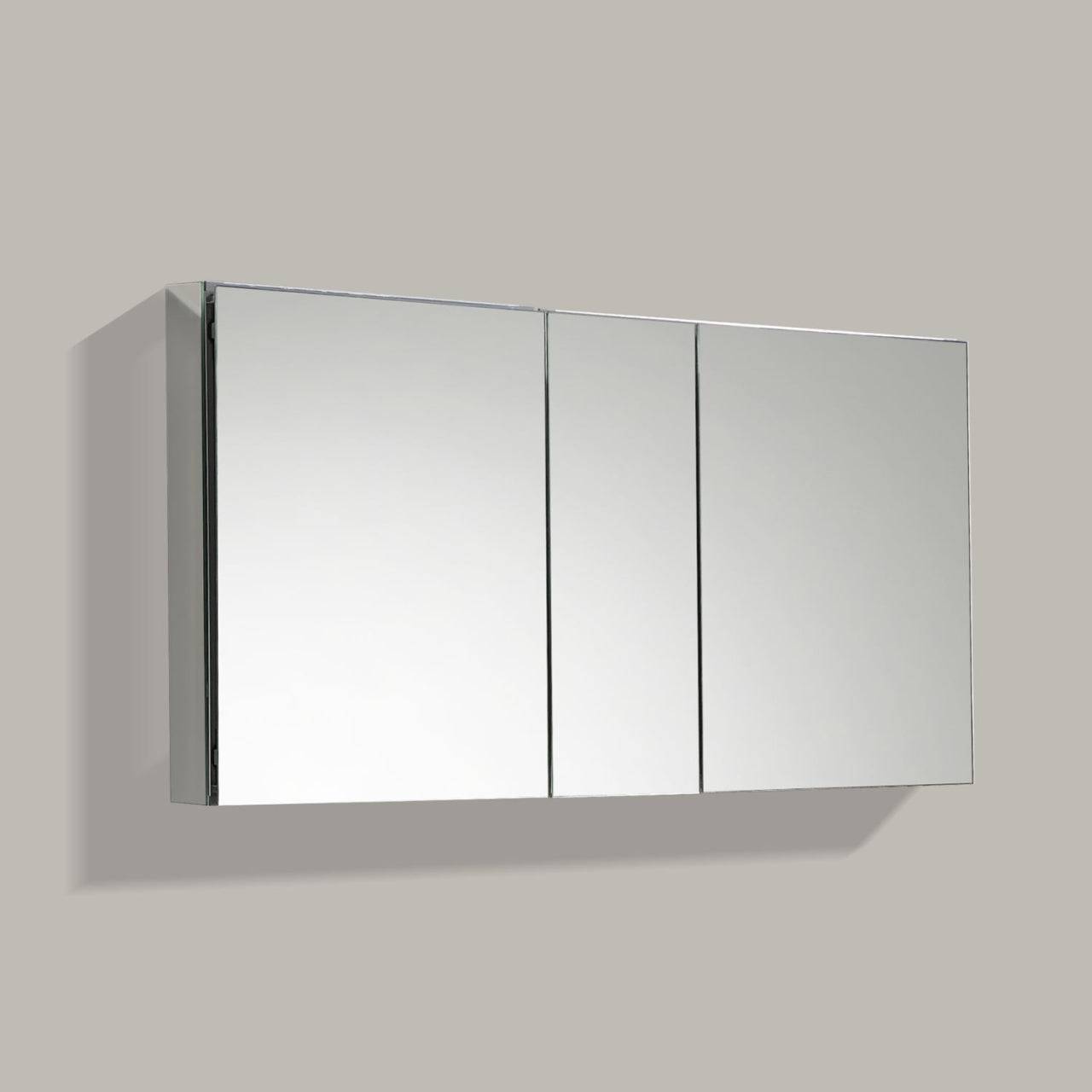 Kube Bath 50" Wide Mirrored Bathroom Medicine Cabinet - Renoz