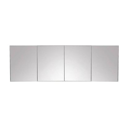 Kube Bath 80" Wide Mirrored Medicine Cabinet - Renoz