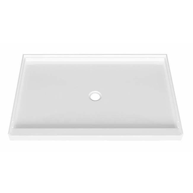 ZITTA Shower base rectangular alcove 48'' x 32'' leak free, central drain - Renoz