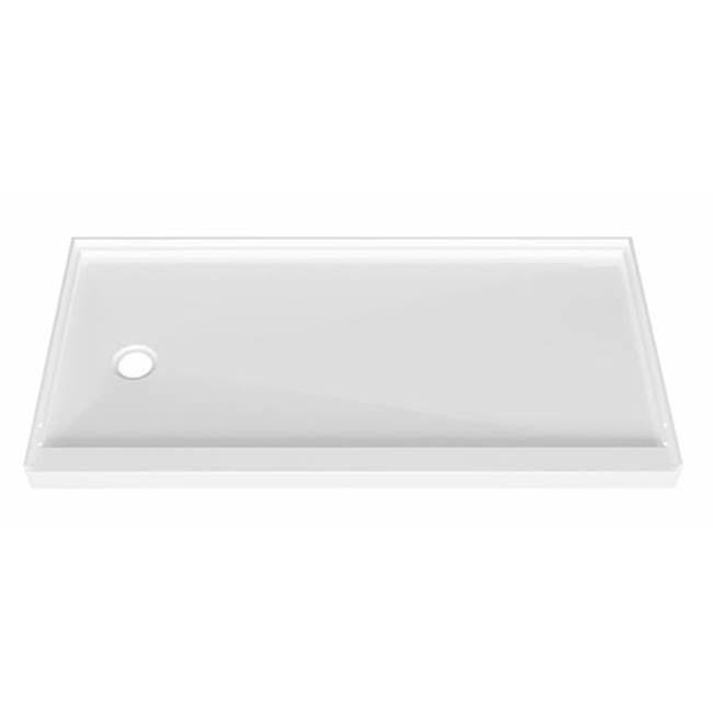 ZITTA Shower base rectangular alcove 60'' x 32'' leak free, L/H drain - Renoz