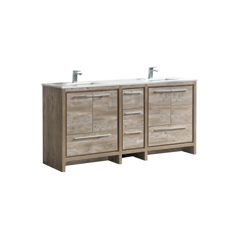 Kube Bath Dolce 72″ Modern Bathroom Vanity With Quartz Countertop