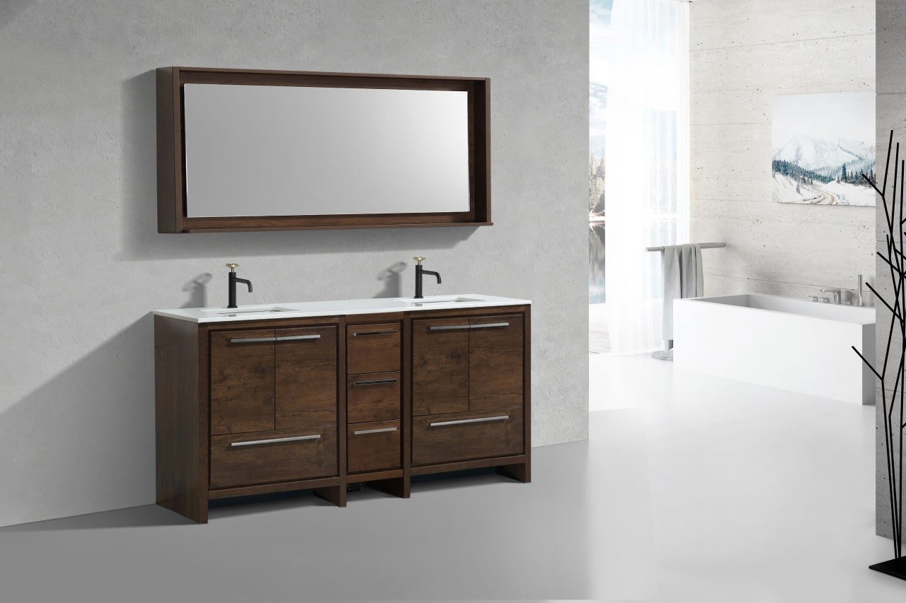 Kube Bath Dolce 72″ Modern Bathroom Vanity With Quartz Countertop