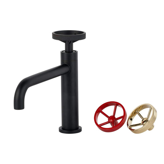 Kube Bath Aqua Loft Single Lever Bathroom Vanity Faucet – Matte Black - Renoz