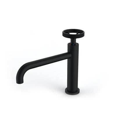 Kube Bath Aqua Loft Single Lever Bathroom Vanity Faucet – Matte Black - Renoz