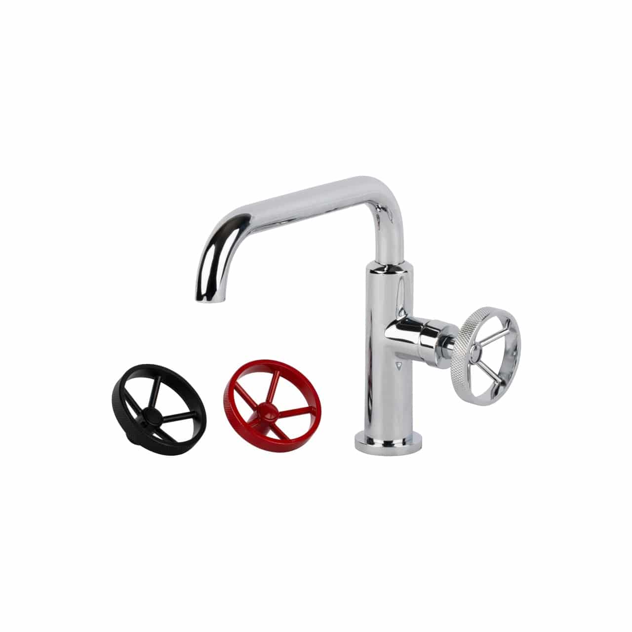 Kube Bath Aqua Loft Single Lever Bathroom Vanity Faucet With Side Handle – Chrome - Renoz