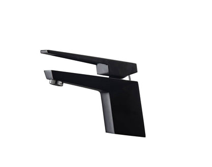 Kube Bath Aqua Siza Single Lever Modern Bathroom Vanity Faucet – Matte Black - Renoz