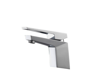 Kube Bath Aqua Siza Single Lever Modern Bathroom Vanity Faucet – Chrome - Renoz