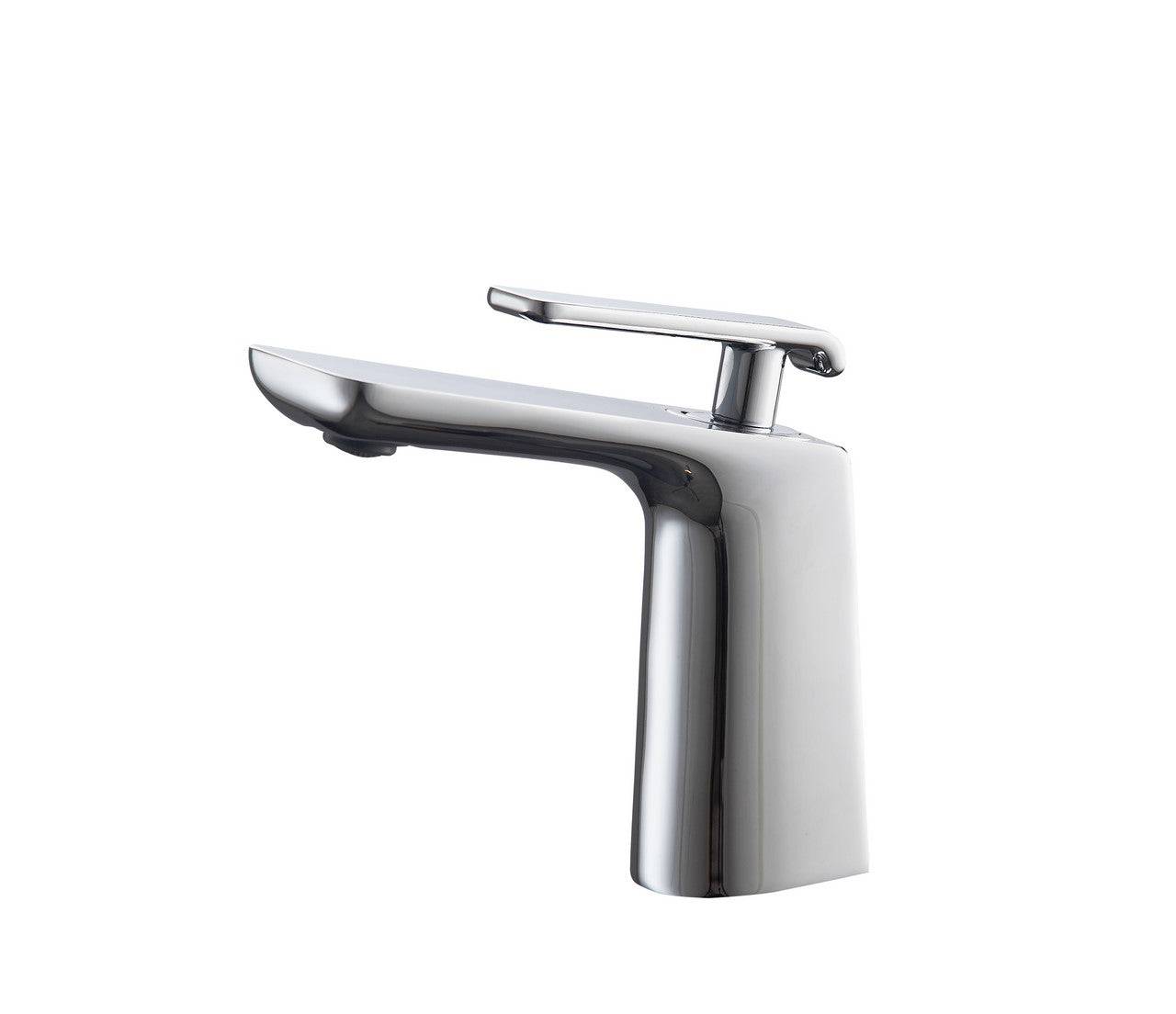 Kube Bath Aqua Adatto 7" Single Lever Bathroom Faucet – Chrome - Renoz