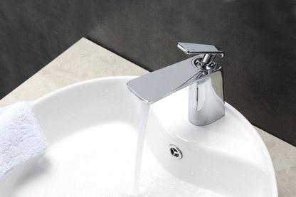 Kube Bath Aqua Adatto 7" Single Lever Bathroom Faucet – Chrome - Renoz