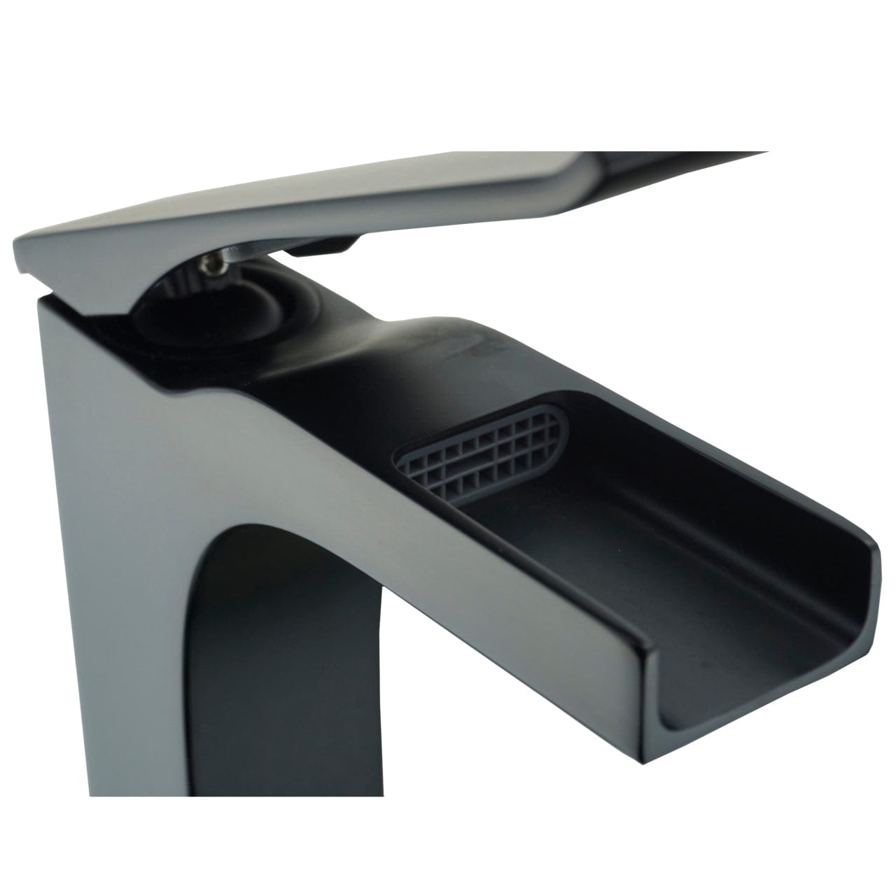 Kube Bath Aqua Cascata 6" Single Lever Bathroom Vanity Faucet – Matte Black - Renoz