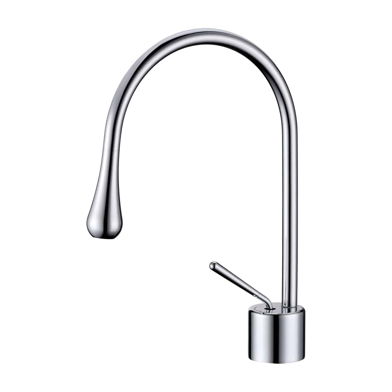 Kube Bath Aqua Infinity Single Lever Bathroom Vanity Faucet – Chrome - Renoz