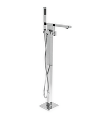 Kube Bath Aqua Squadra Floor Mounted Soaker Bathtub Faucet - AFT001