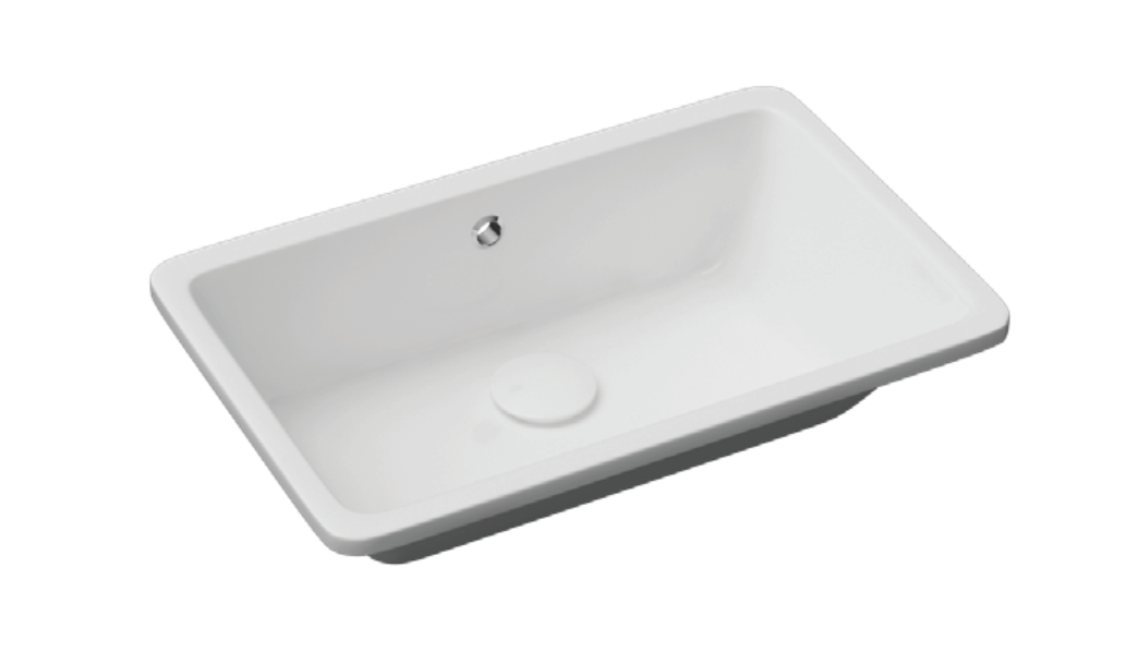 Streamline Cavalli ALD-UM53 Rectangular Rounded Undermount Basin Bathroom Sink - Renoz