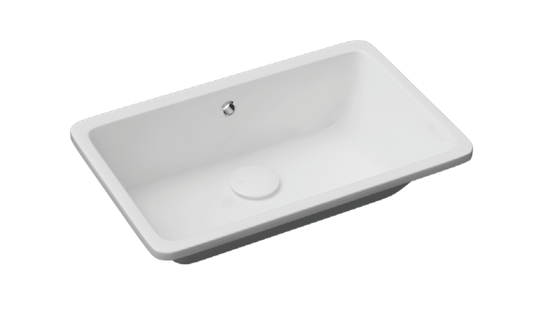 Streamline Cavalli ALD-UM53 Rectangular Rounded Undermount Basin Bathroom Sink - Renoz