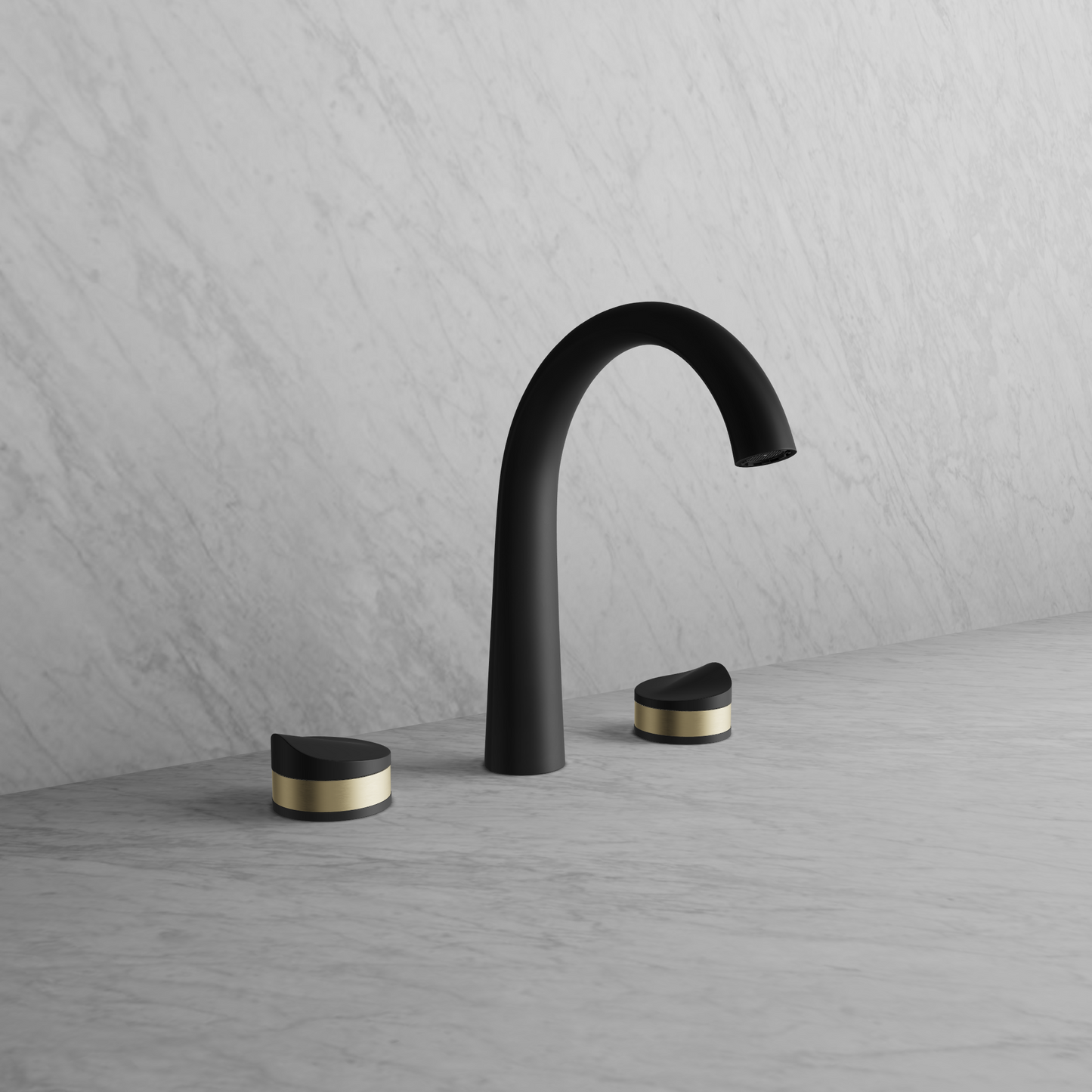 Baril8" C/c Lavatory Faucet with Drain Included (FLORA) - Matte Black Variations