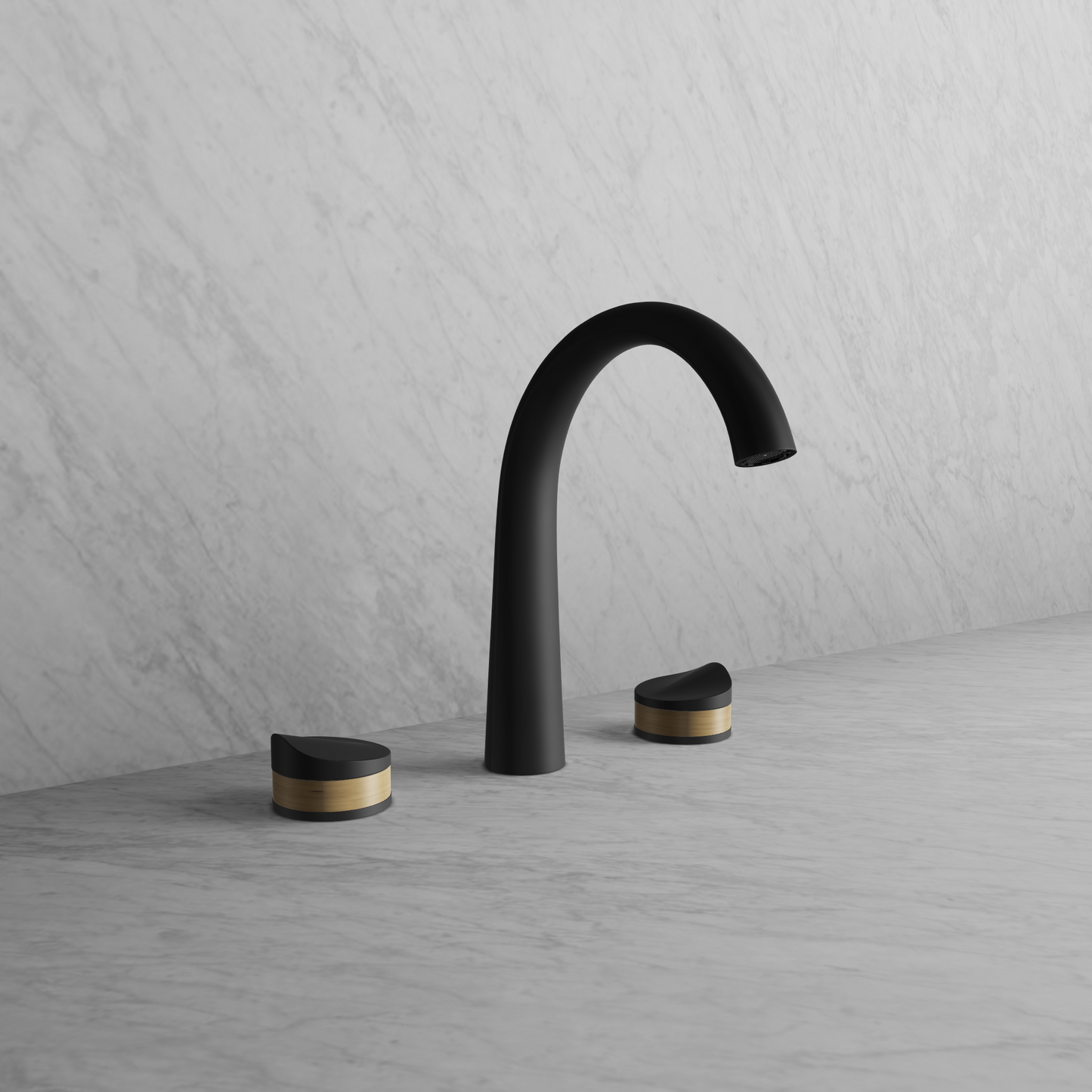 Baril8" C/c Lavatory Faucet with Drain Included (FLORA) - Matte Black Variations