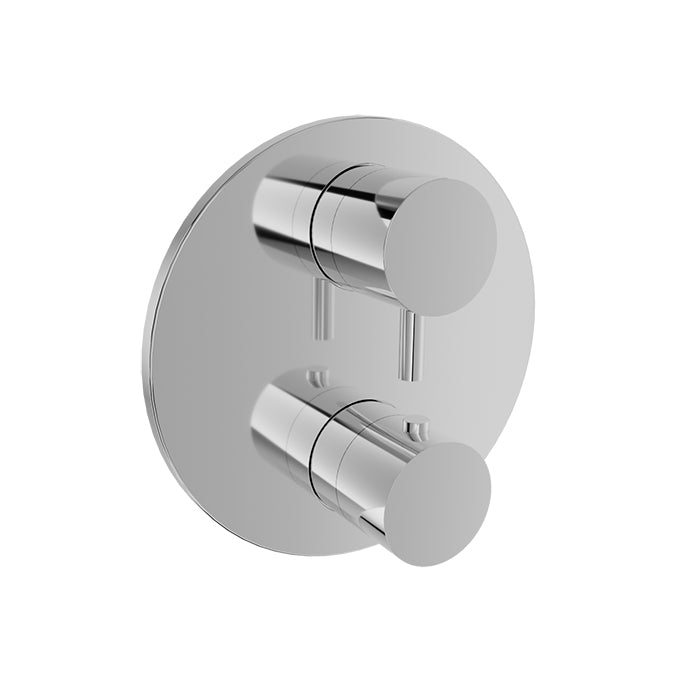 Robinet de douche thermostatique à pression équilibrée Baril avec inverseur complet à 3 voies (ZIP B66)