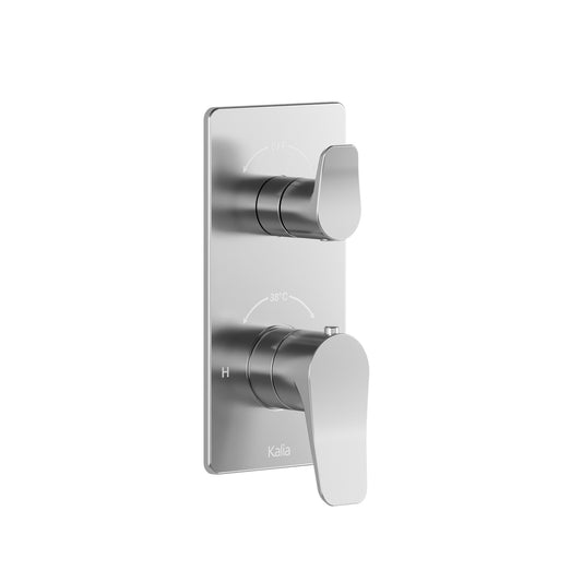 Kalia MOROKA 2-Way AQUATONIK Type T/P 1/2" Valve with Diverter and Round Decorative Trim -Chrome - Renoz