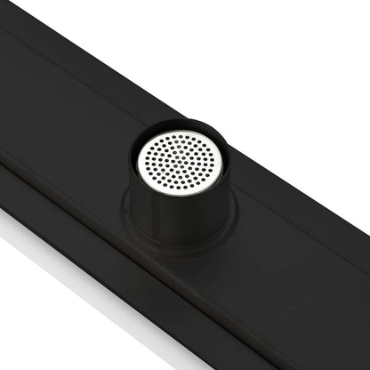 Kube Bath 36" Stainless Steel Linear Grate Shower Drain – Matte Black - Renoz