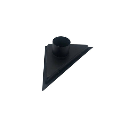 Kube Bath 6.5" Triangle Stainless Steel Pixel Grate Shower Drain – Matte Black - Renoz