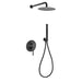 Kube Bath Aqua Rondo Black Shower Set With 8