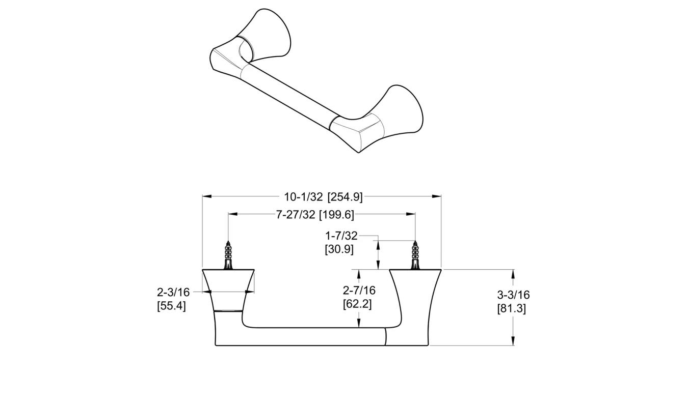 Pfister Kelen Toilet Paper Holder Brushed Nickel - Renoz