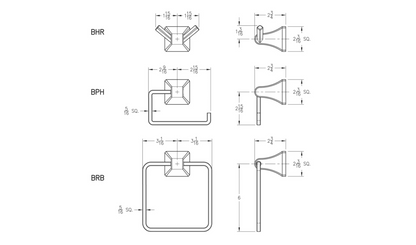 Pfister Park Avenue Robe Hook Polished Chrome - Renoz