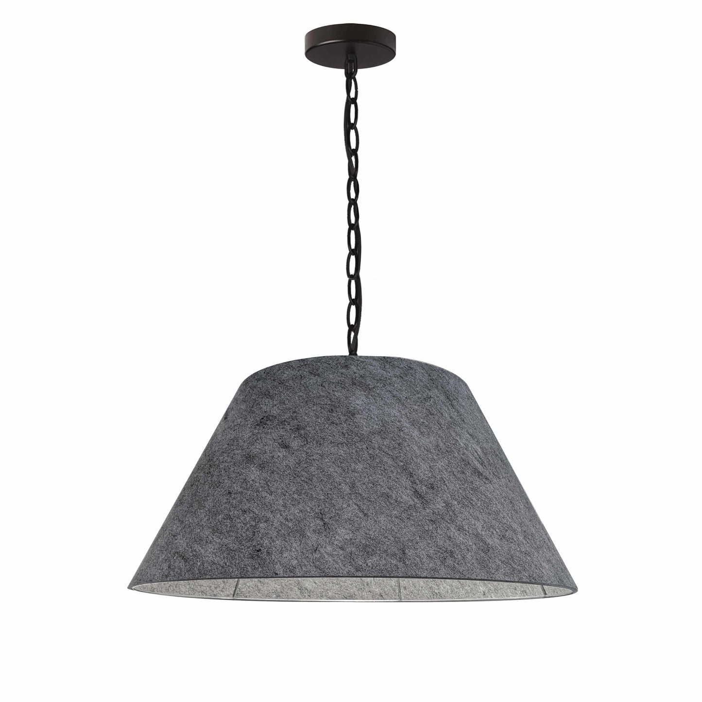 Dainolite 1 Light Medium Brynn Black Pendant w/ Grey Felt - Renoz