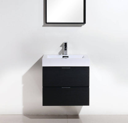 Kube Bath Bliss 24" Wall Mount / Wall Hung Bathroom Vanity With 2 Drawers - Renoz