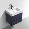 Kube Bath Bliss 24" Wall Mount / Wall Hung Bathroom Vanity With 2 Drawers - Renoz