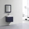 Kube Bath Bliss 24" Wall Mount / Wall Hung Bathroom Vanity With 2 Drawers - Renoz