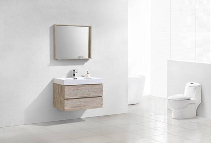 Kube Bath Bliss 36" Wall Mount / Wall Hung Modern Bathroom Vanity With 2 Drawers - Renoz