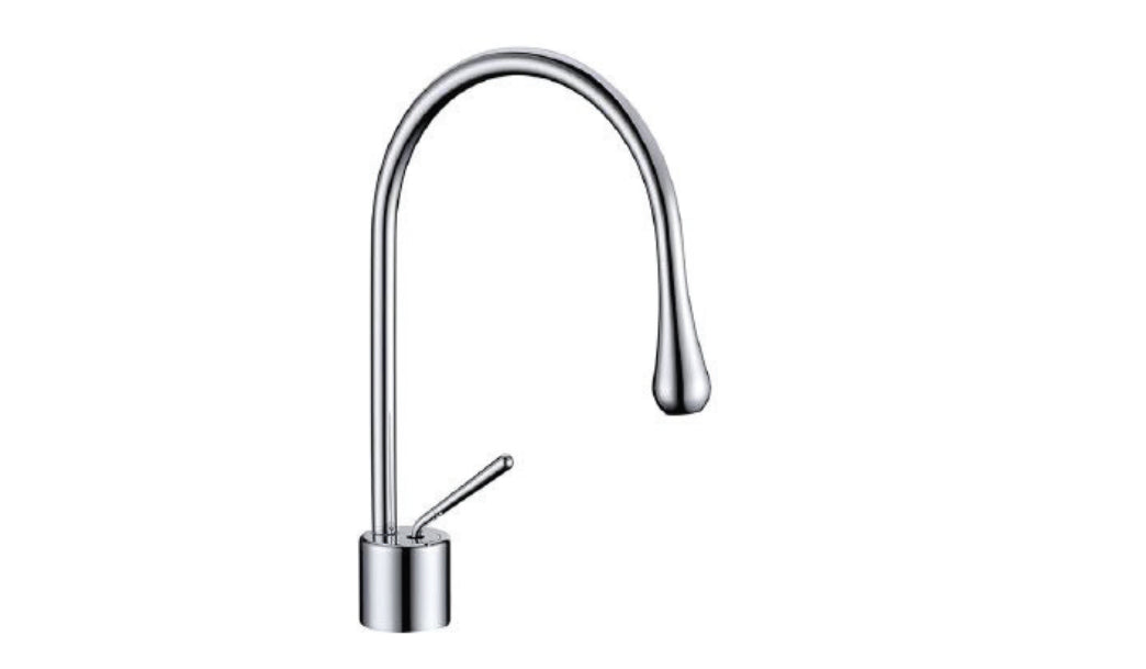 Streamline Cavalli Drop 12.37" Single Hole Lav With Waterdrop Spout Bathroom Sink Faucet - Renoz