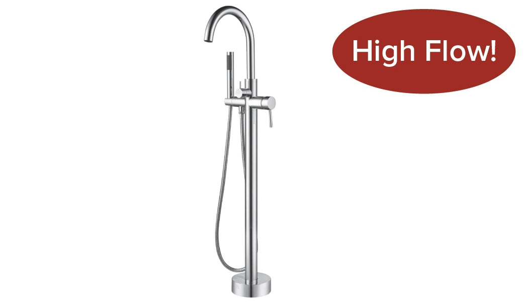 Streamline Cavalli Xround 36.33" Freestanding Bathtub Faucet - Renoz