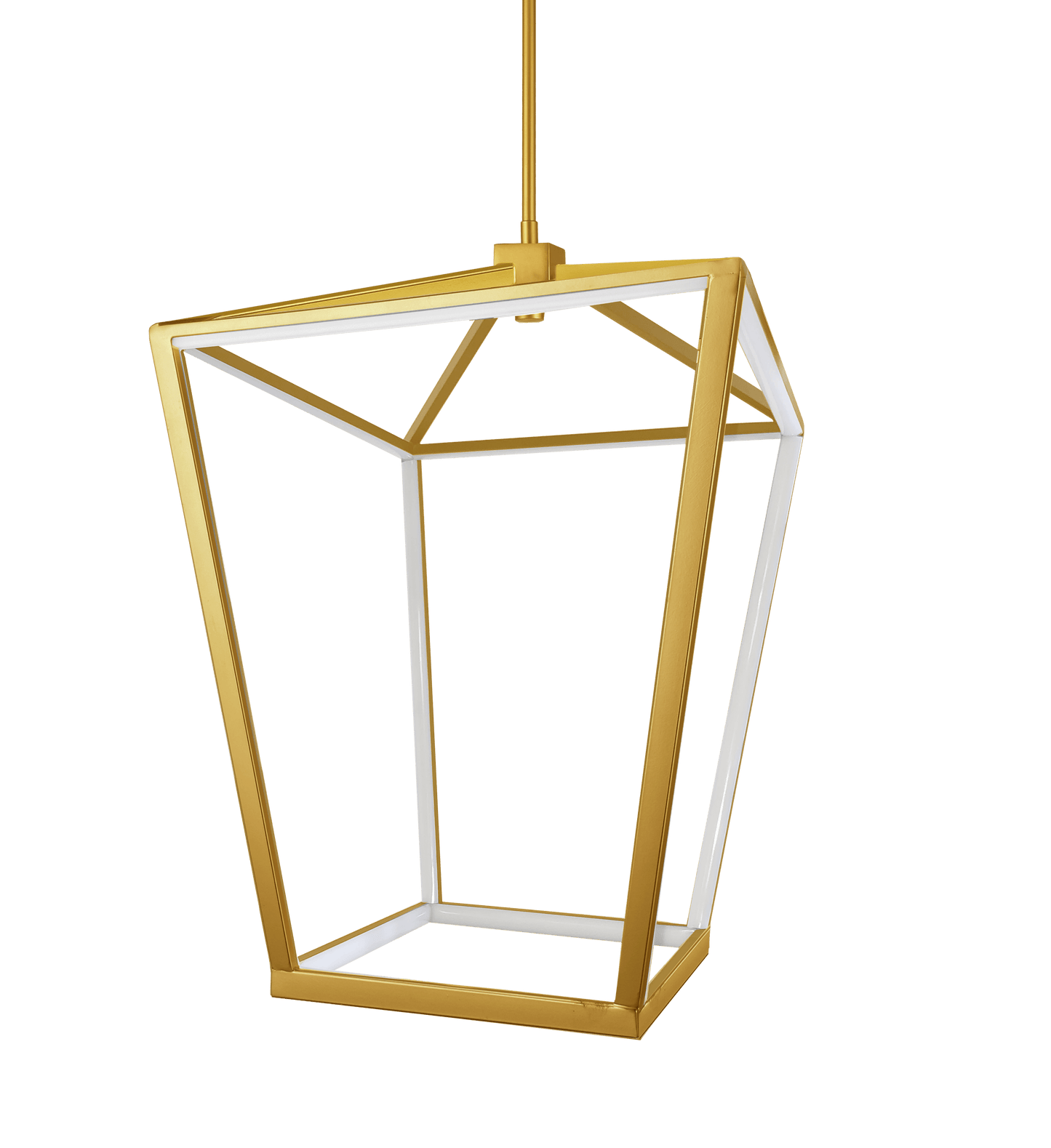 Dainolite 64W Chandelier, Aged Brass with White Diffuser - Renoz