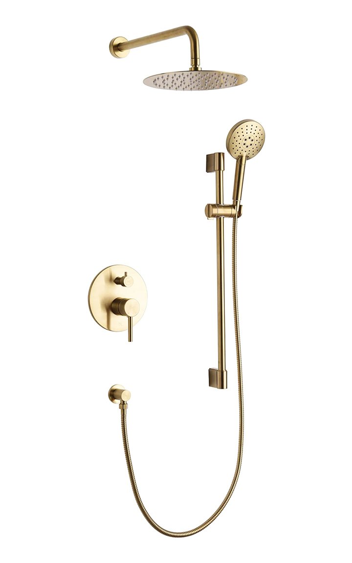 Streamline Cavalli CAPB1-RD Shower Kit With 10" Square Shower Head and Square Hand Shower - Renoz