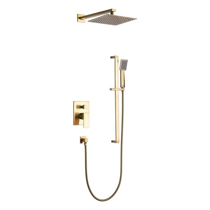 Streamline Cavalli CAPB1-SQ Shower Kit With 10" Round Rain Shower Head and Round Hand Shower - Renoz