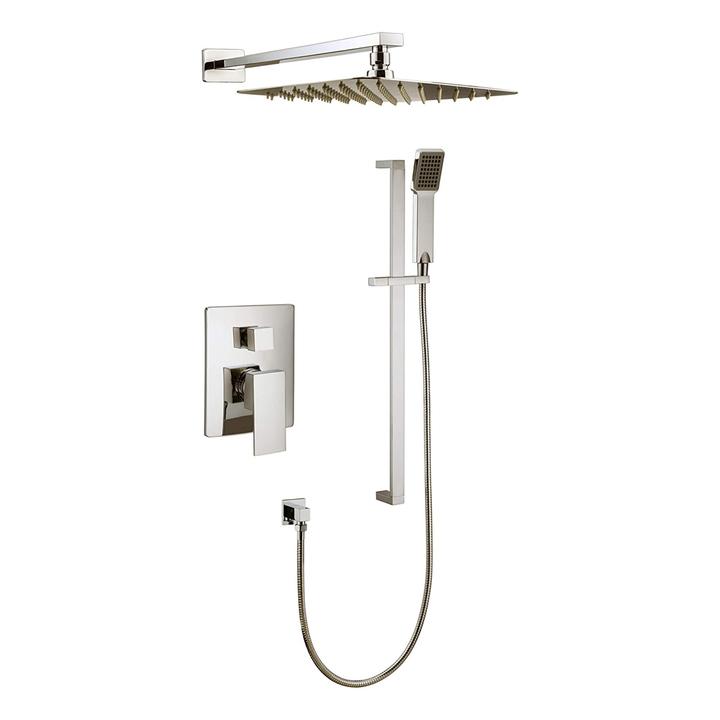 Streamline Cavalli CAPB1-SQ Shower Kit With 10" Round Rain Shower Head and Round Hand Shower - Renoz