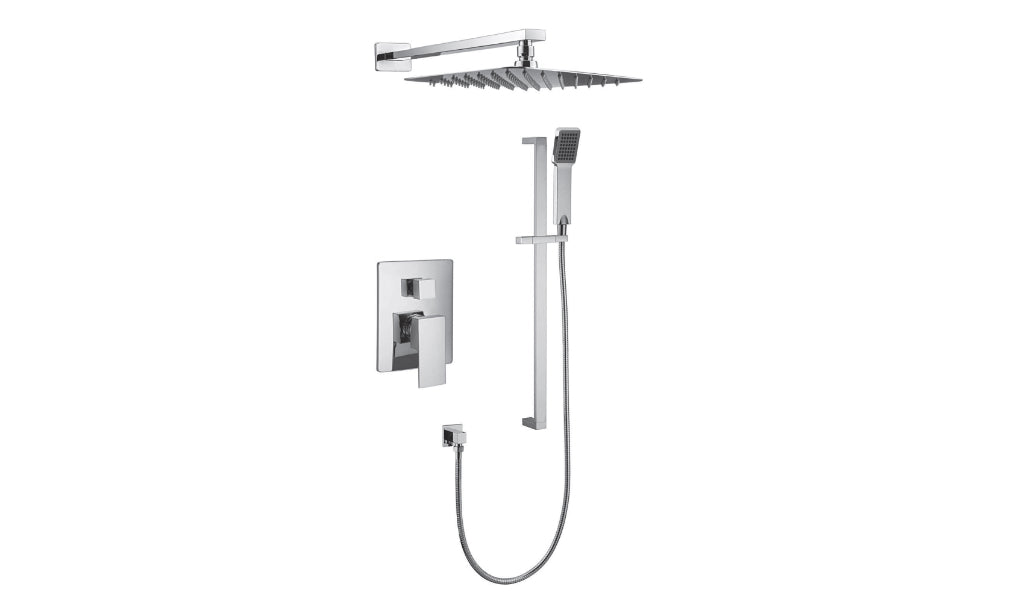 Streamline Cavalli CAPB1-SQ Shower Kit With 10" Round Rain Shower Head and Round Hand Shower - Renoz