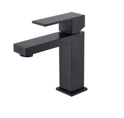 Streamline Cavalli 6.44" Titan Square Single Hole Bathroom Sink Faucet - Renoz