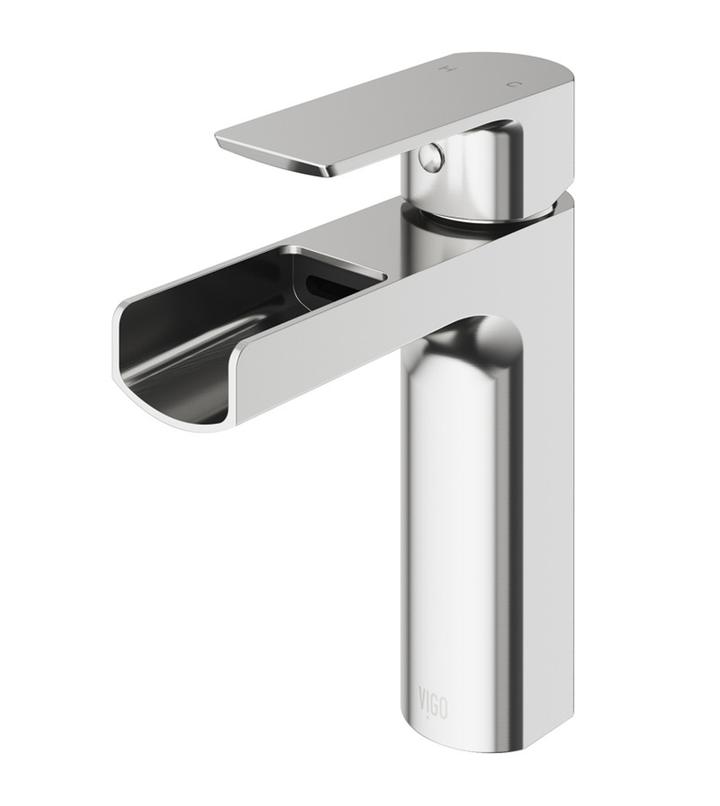 Streamline Cavalli 5.75" Westmount Open Spout Single Hole Lav Bathroom Sink Faucet - Renoz