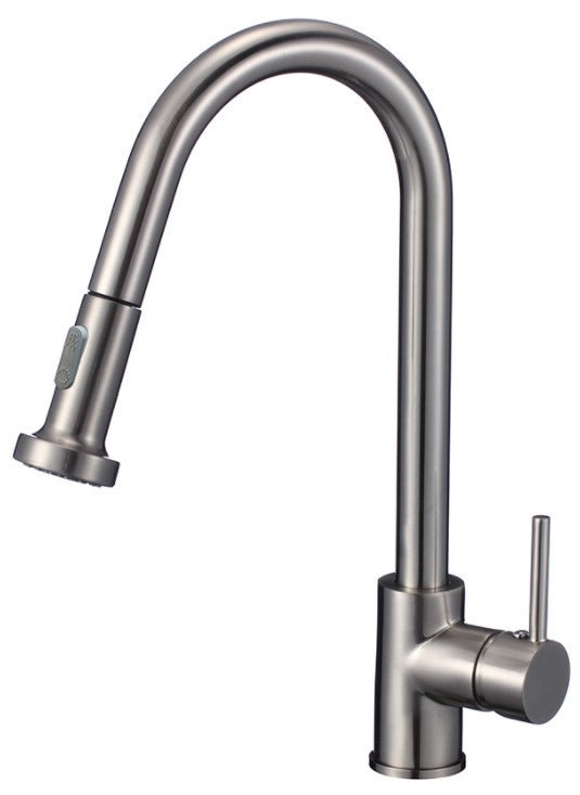 Streamline Cavalli Titra 16.16" Single Handle Pull Down Dual Spray Kitchen Faucet - Renoz