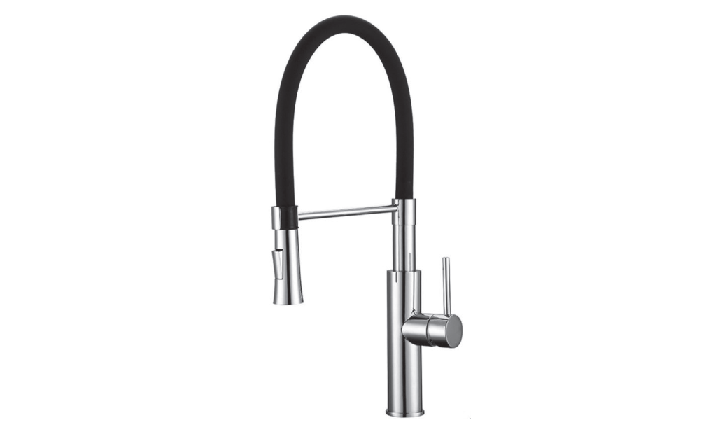 Streamline Cavalli Zermatt 19.69" Single Handle Pull Out Dual Spray Kitchen Faucet - Renoz