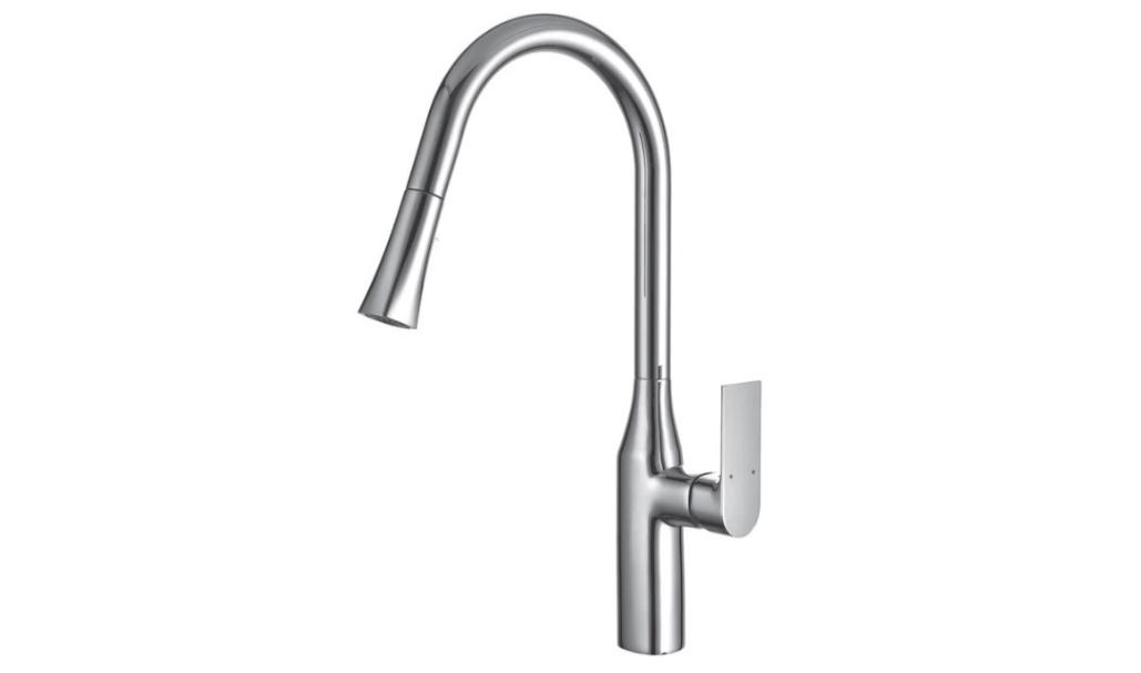 Streamline Cavalli Anatra 18.5" Single Handle Pull Down Dual Spray Kitchen Faucet - Renoz