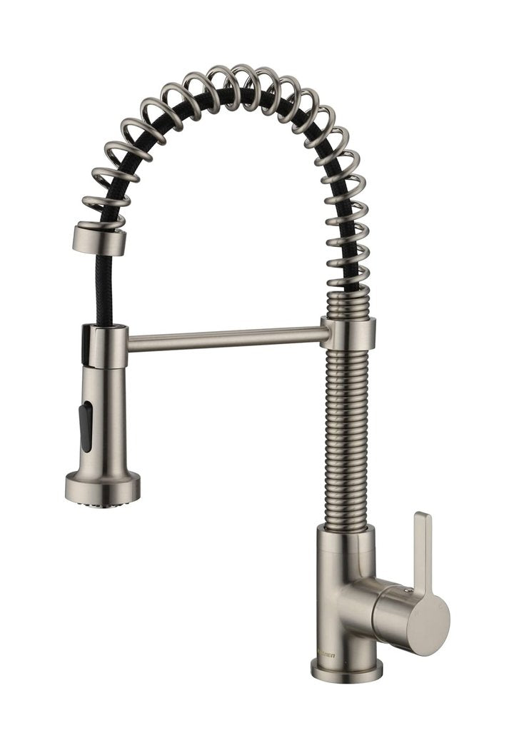 Streamline Cavalli Bremner 18.5" Single Handle Pull Down Dual Spray Kitchen Faucet - Renoz