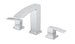 Streamline Cavalli Cascade Square Widespread Lav Bathroom Sink Faucet - Renoz