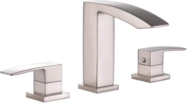 Streamline Cavalli Cascade Square Widespread Lav Bathroom Sink Faucet - Renoz