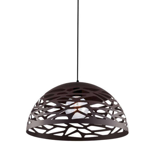 Dainolite 1 Light Pendant, Matte Black Finish - Renoz